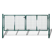 Vrata za ogradu Čelik 300x100 cm Zelena