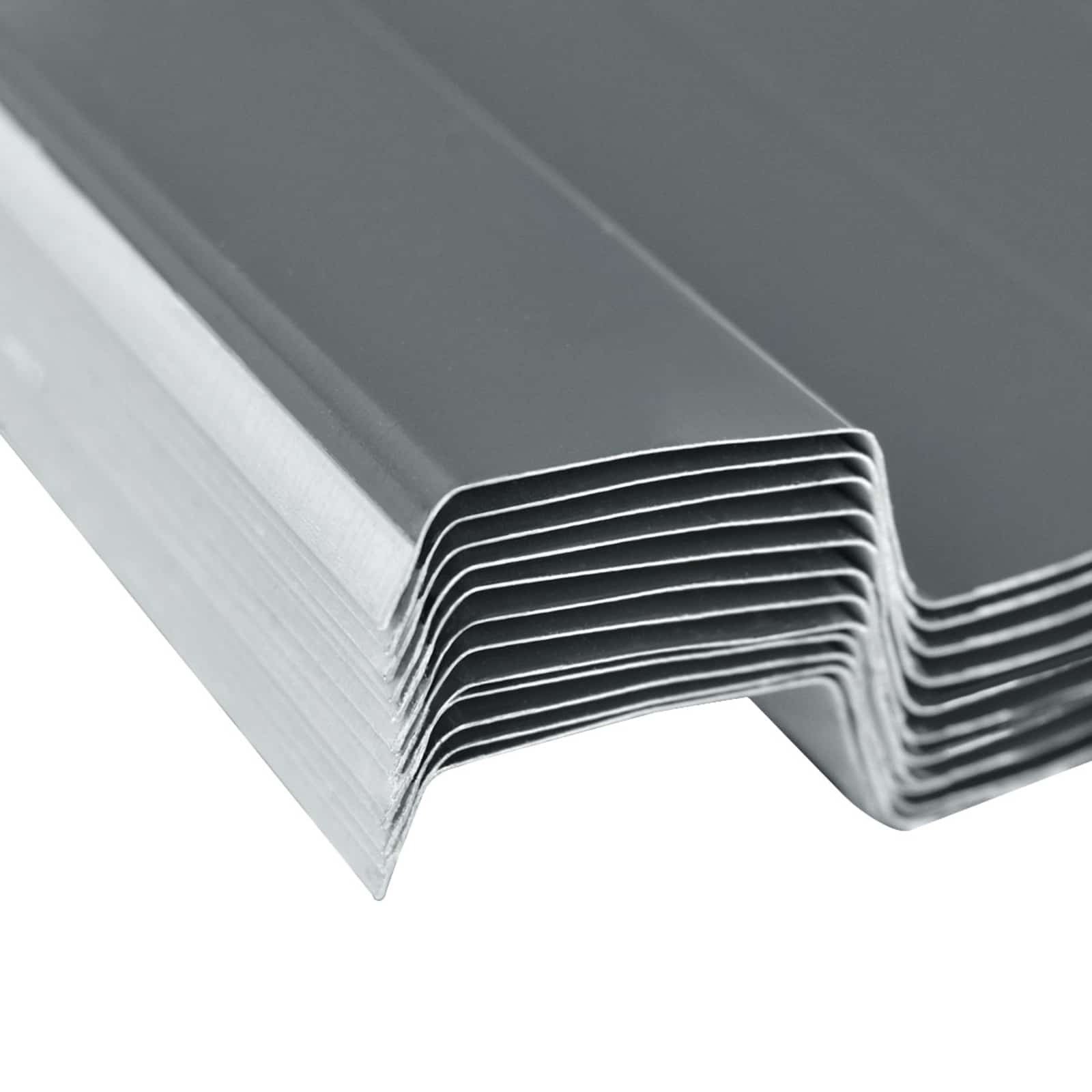 Krovni panel 12 pcs Sivi 129 x 45 cm Pocinčani čelik