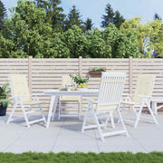 Jastuci za vrtne stolice 4 kom krem 120 x 50 x 2 cm od tkanine
