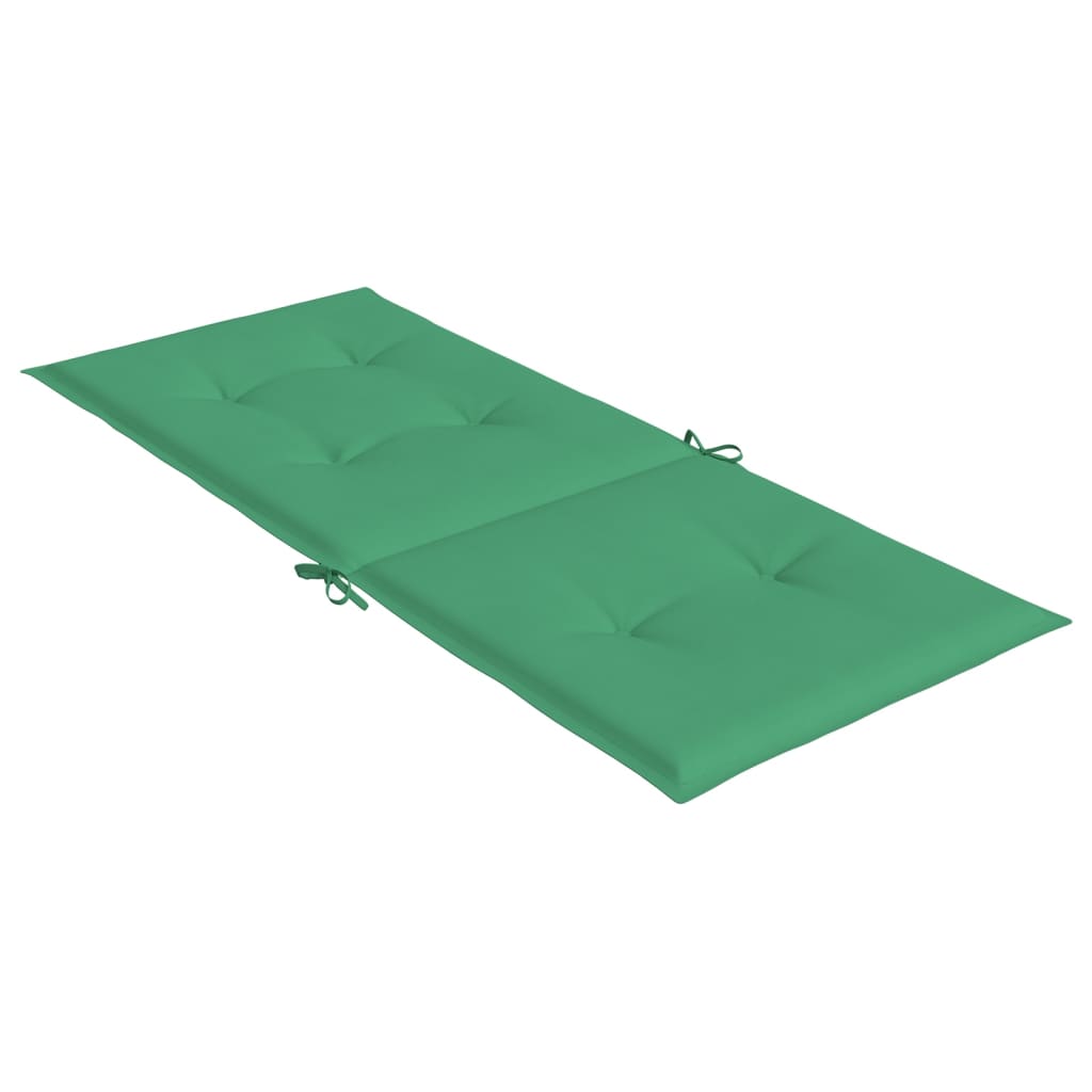 Jastuci za vrtne stolice 4 kom zeleni 120x50x3 cm od tkanine