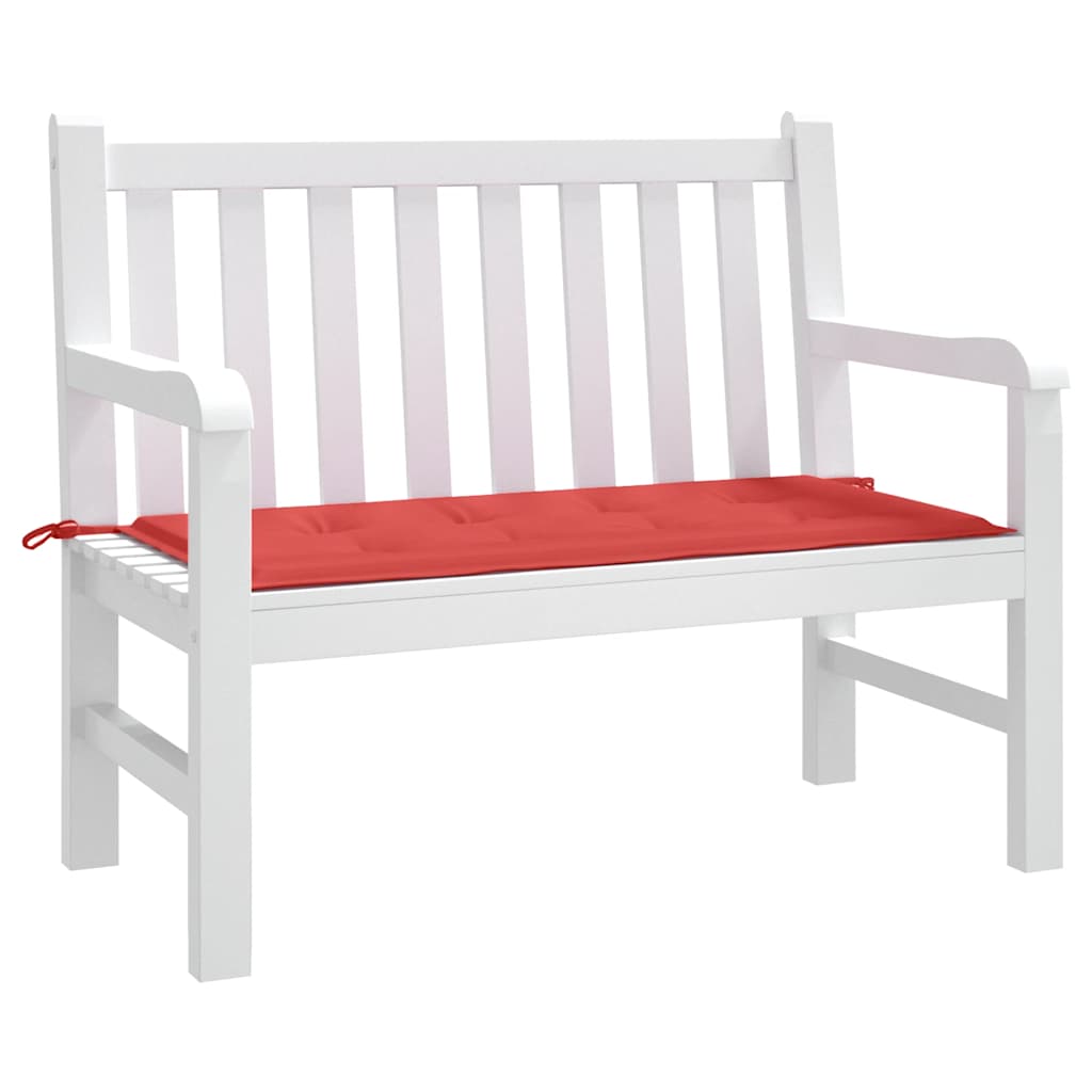 Jastuk za vrtnu klupu crveni 120x50x4 cm od tkanine Oxford