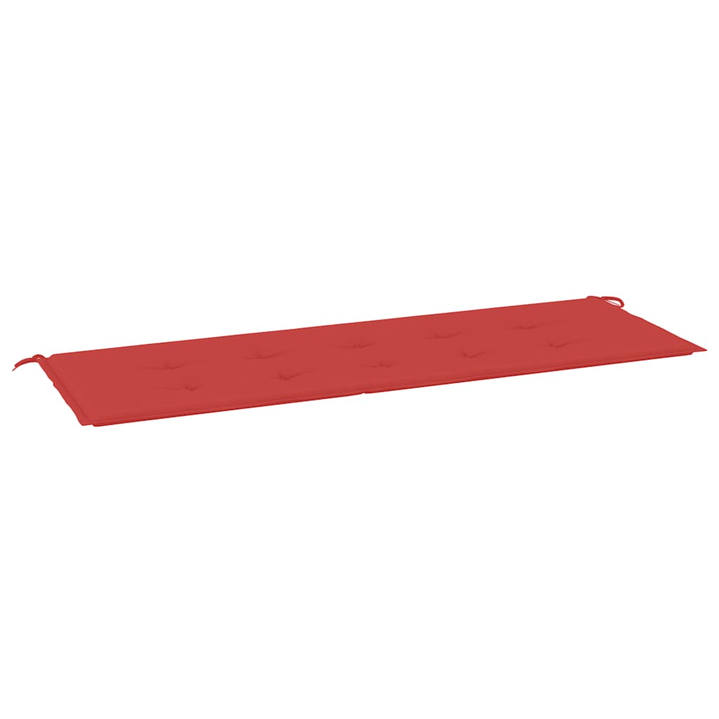 Jastuk za vrtnu klupu crveni 150 x 50 x 3 cm od tkanine Oxford