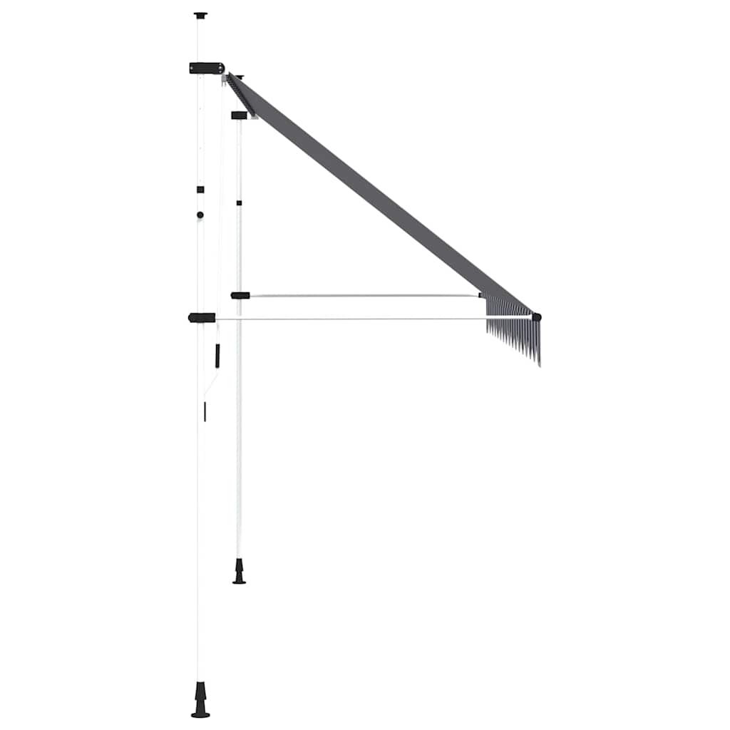 Tenda na ručno uvlačenje 350 cm plavo-bijela prugasta