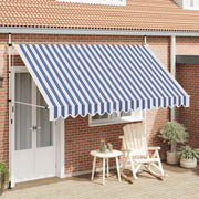 Tenda na ručno uvlačenje 350 cm plavo-bijela prugasta