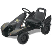 Go Kart sa Pedalama i Podesivim Sjedalom Crni