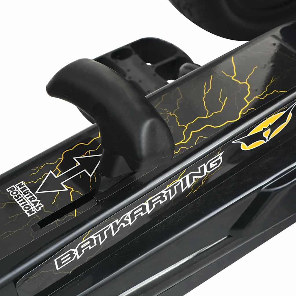 Go Kart sa Pedalama i Podesivim Sjedalom Crni