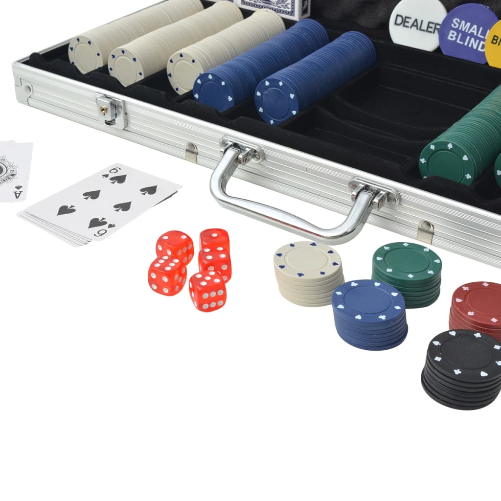 Set za Poker s 500 Žetona Aluminijum