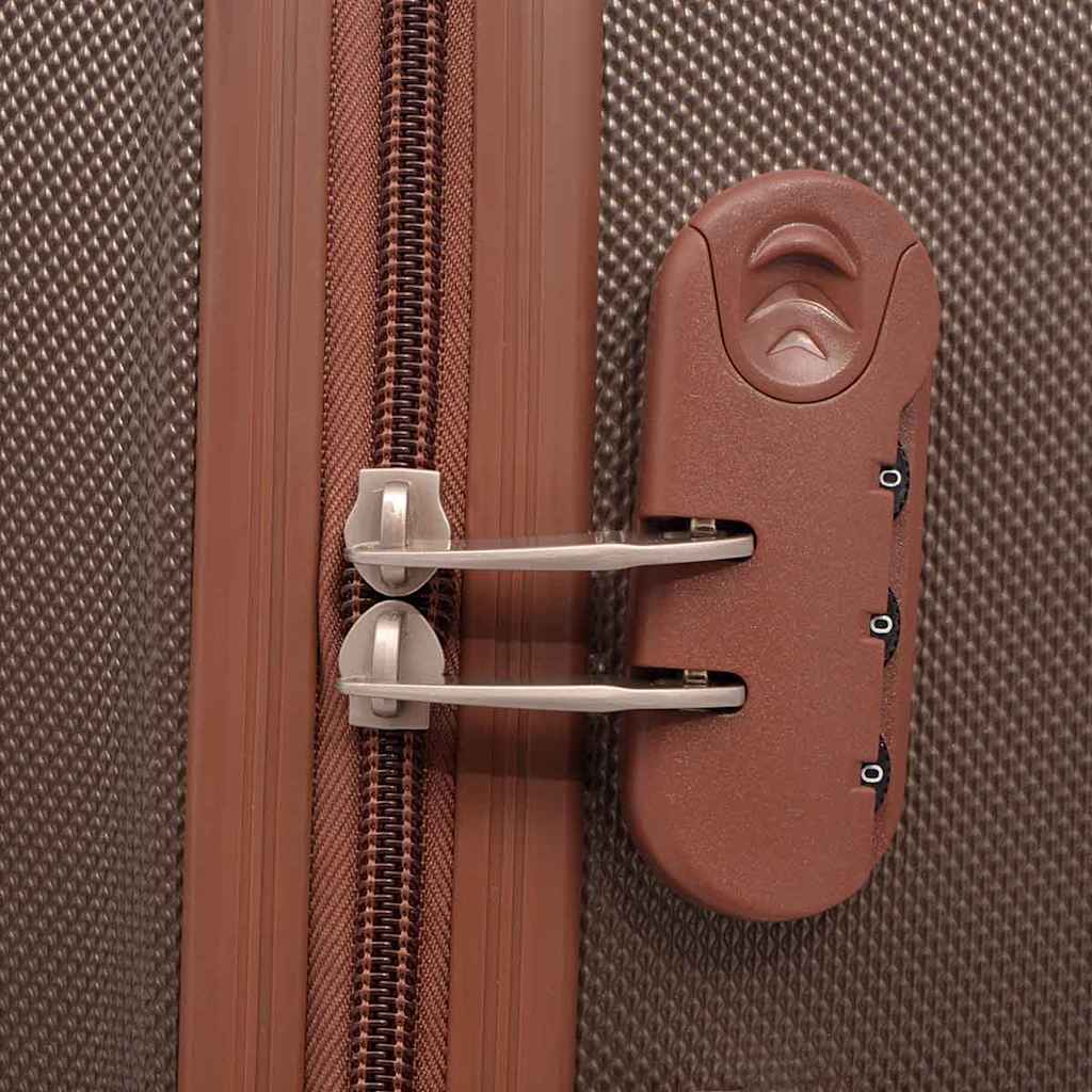 4-Dijelni Set Čvrstih Kofera Boja Kave