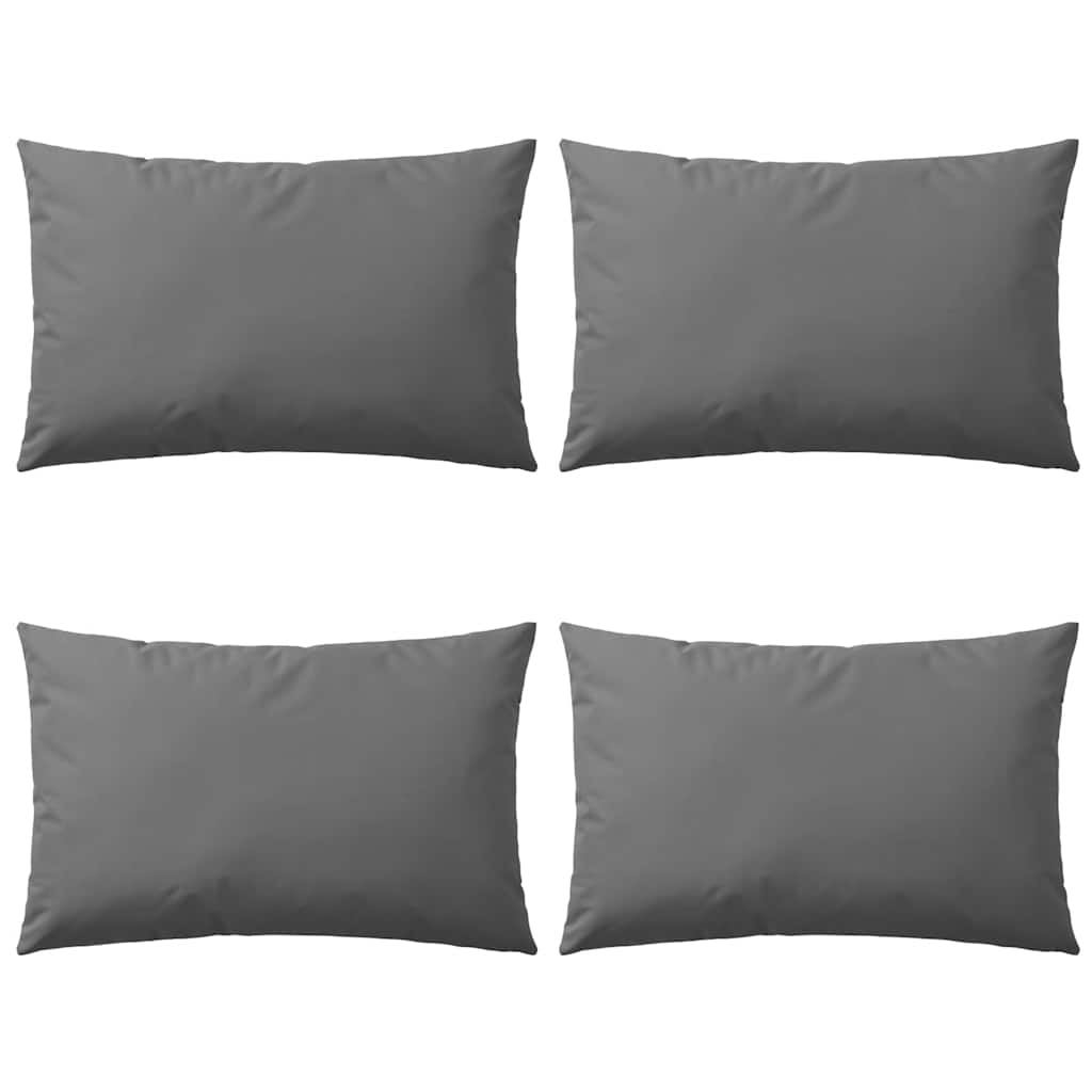 Vrtni jastuci 4 kom 60 x 40 cm sivi