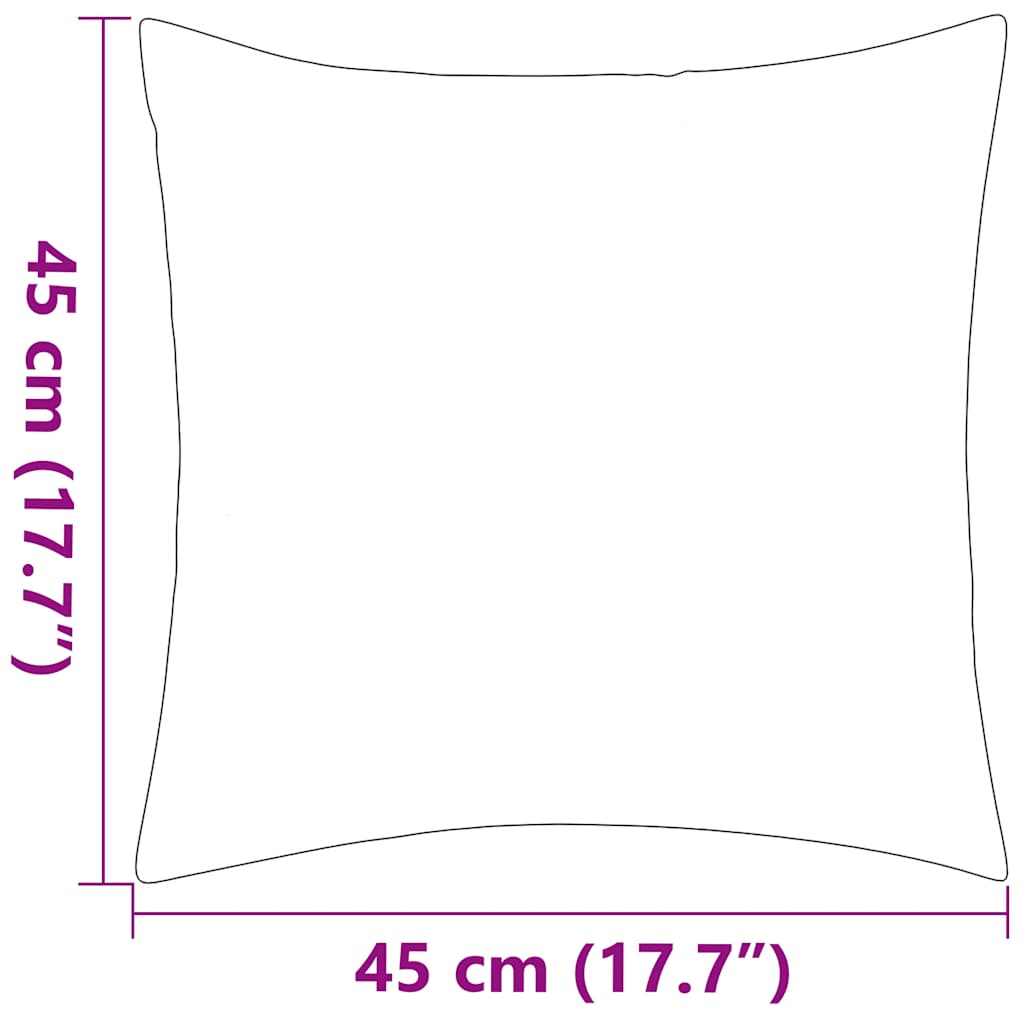 Vrtni jastuci s prugastim uzorkom 2 kom 45 x 45 cm mornarsko plavi