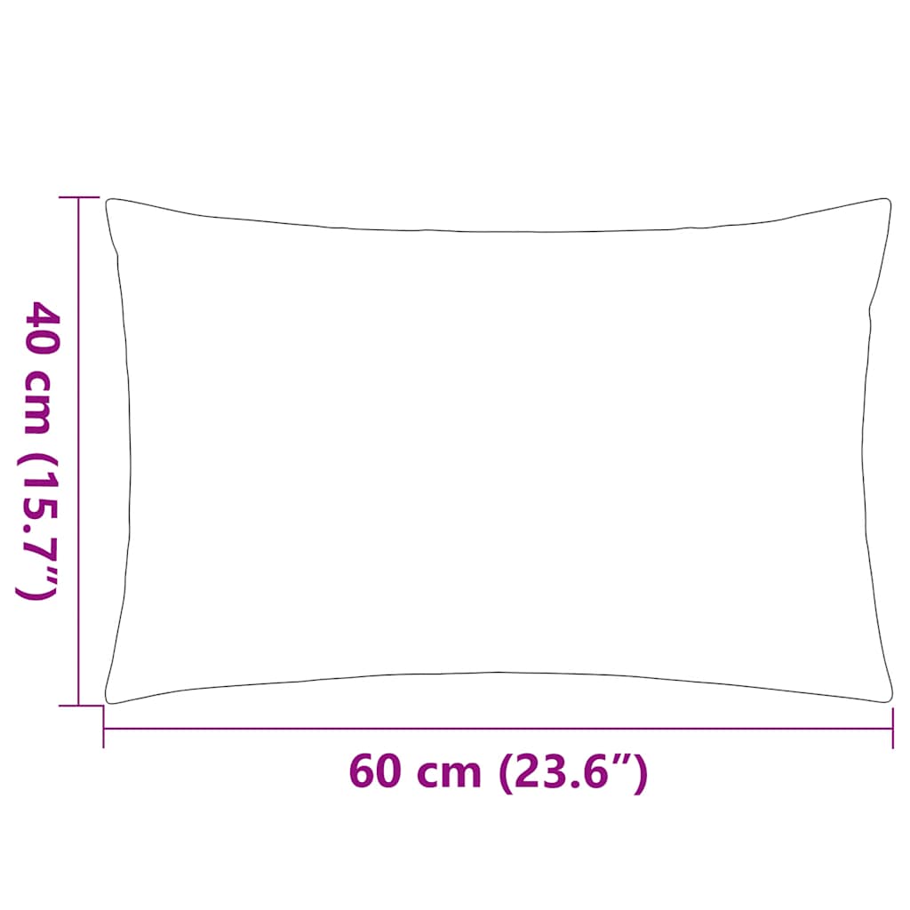 Vrtni jastuci s prugastim uzorkom 2 kom 60 x 40 cm mornarsko plavi