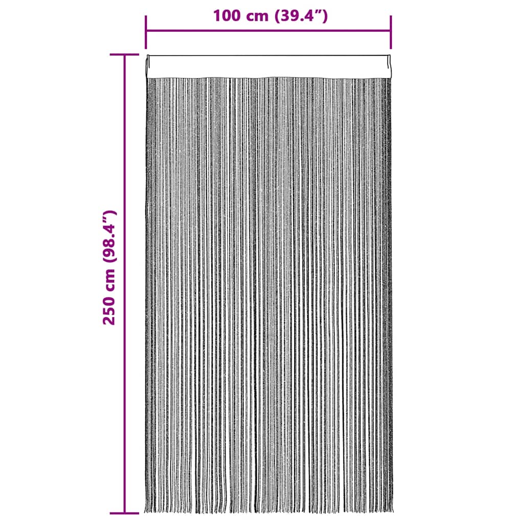 Končane Zavjese 2 kom 100x250 cm Bijele
