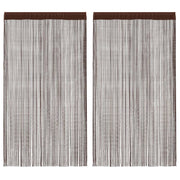 Končane Zavjese 2 kom 140x250 cm Smeđe