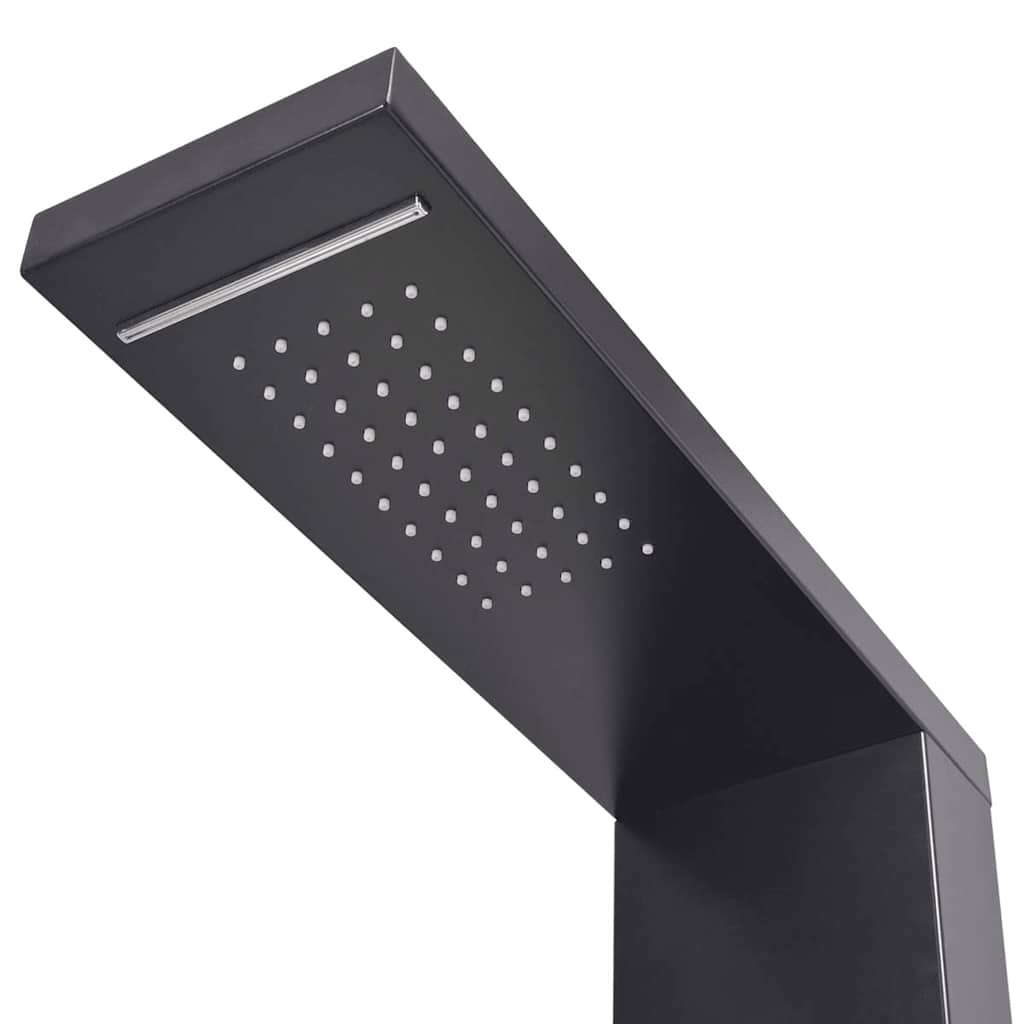 Panel Sustav za Tuširanje Aluminijski Mat Crni