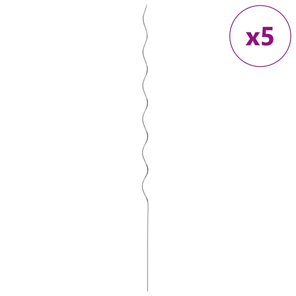 5 kom Spiralni Potporanj za Biljke 170 cm Pocinčani Čelik