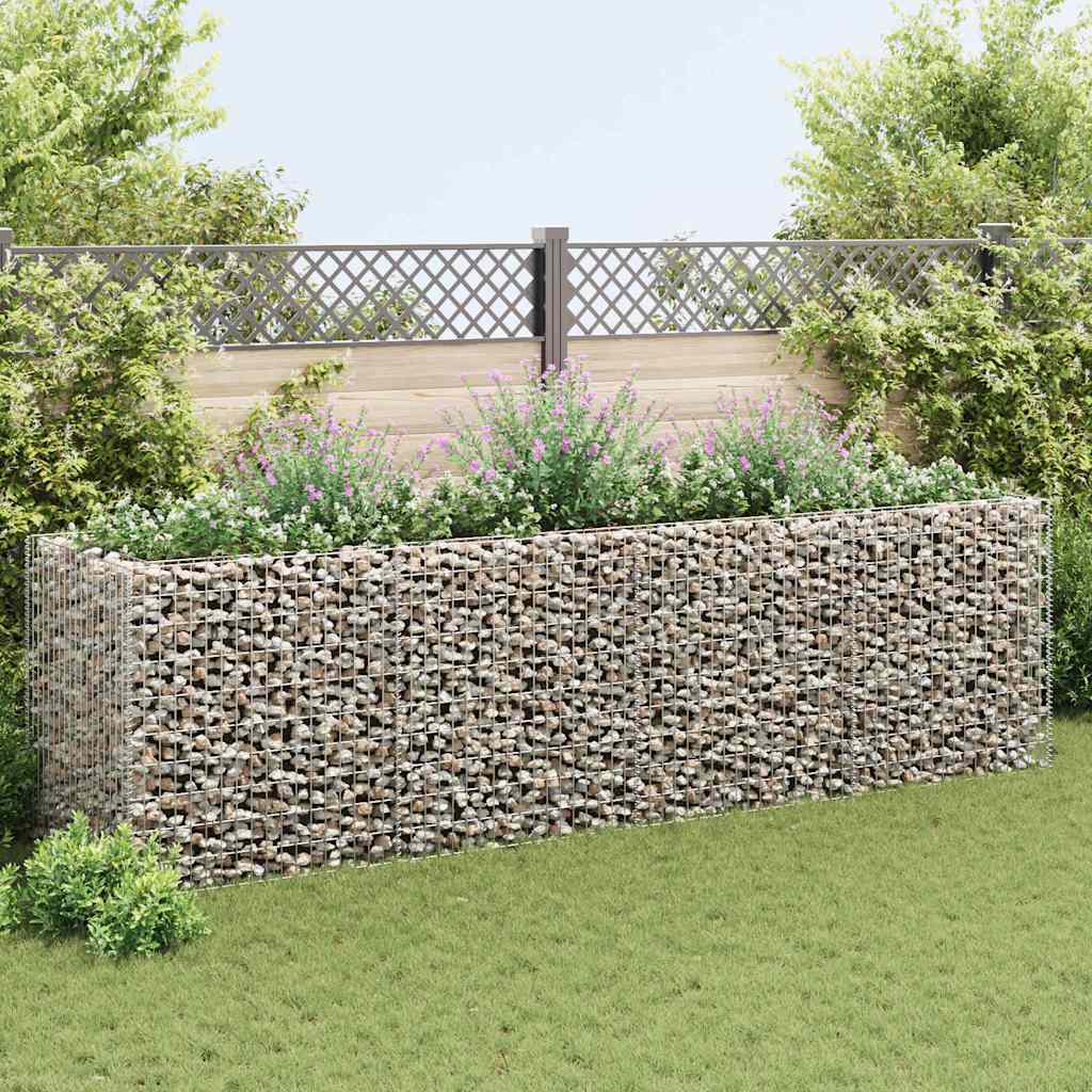 Gabionska sadilica čelična 360 x 90 x 100 cm