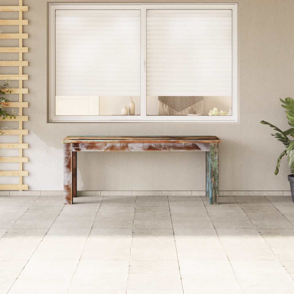 Klupa od masivnog obnovljenog drva 110 x 35 x 45 cm