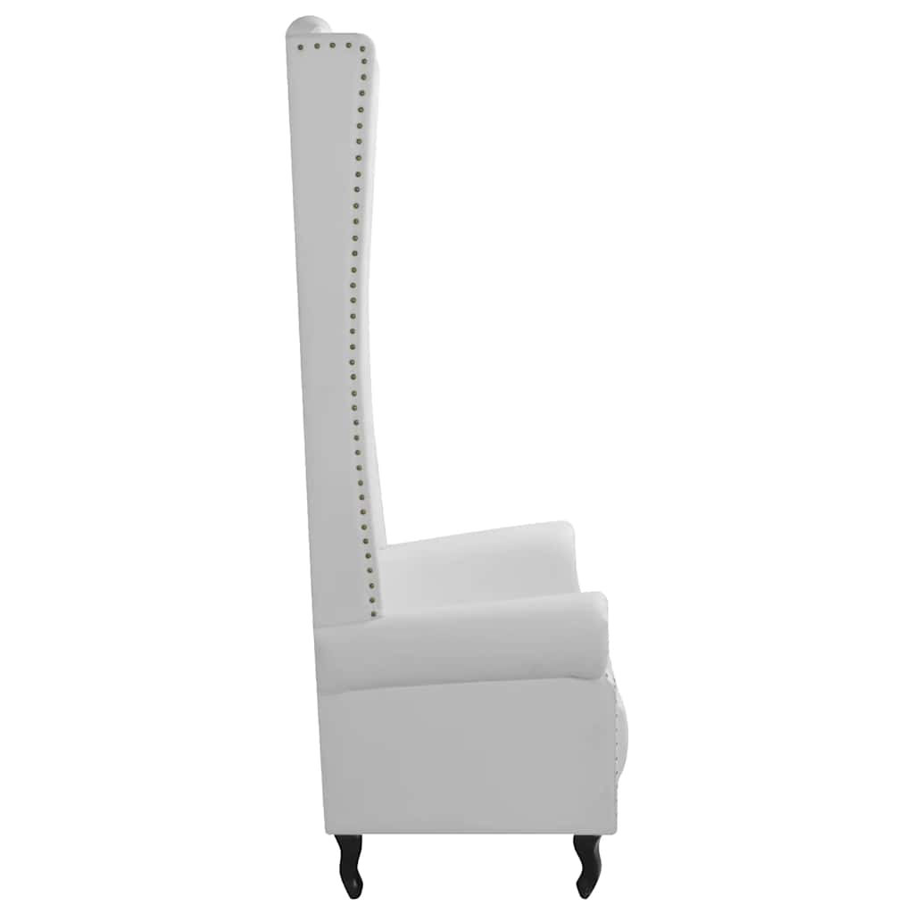 Fotelja sa Visokim Naslonom Bijela 77x65x181 cm