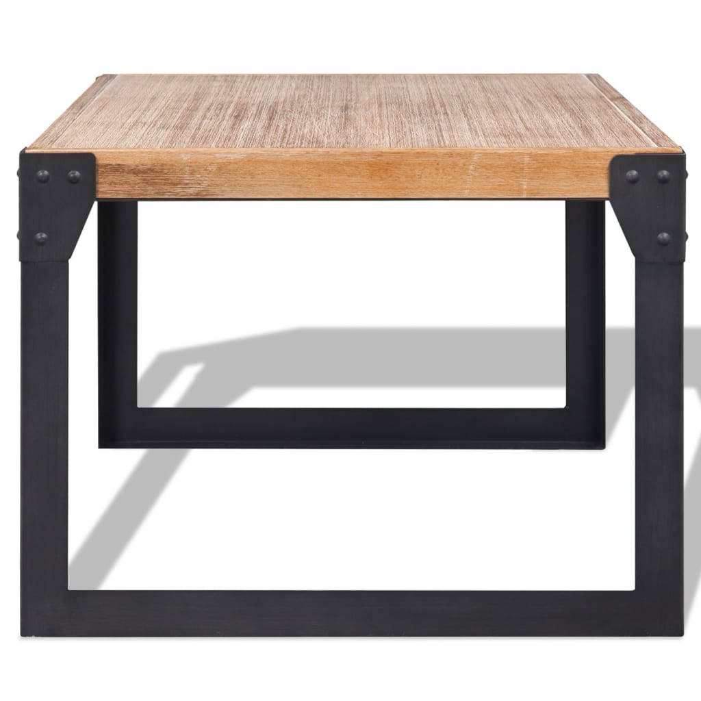 Stolić za Kavu od Masivnog Bagremovog Drveta 100x60x45 cm