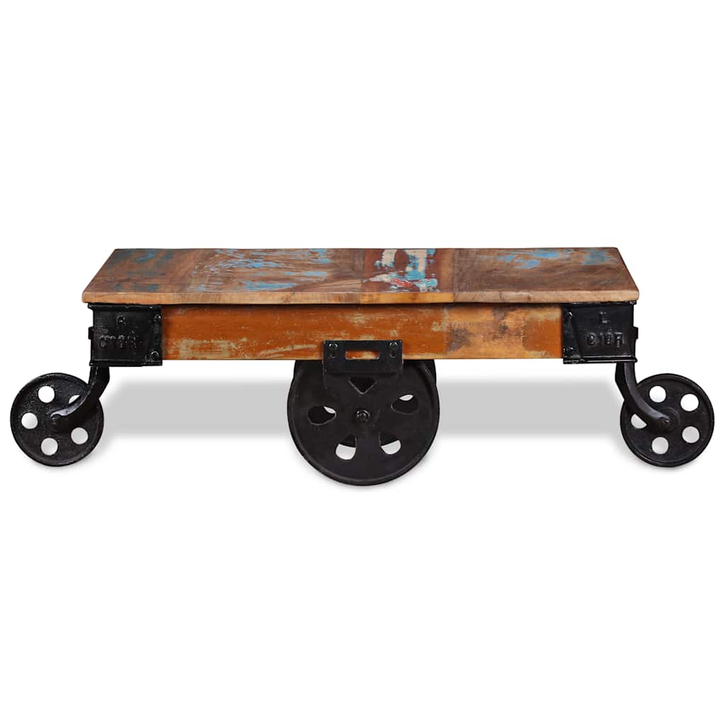 Stolić za kavu od obnovljenog drva 90 x 45 x 35 cm