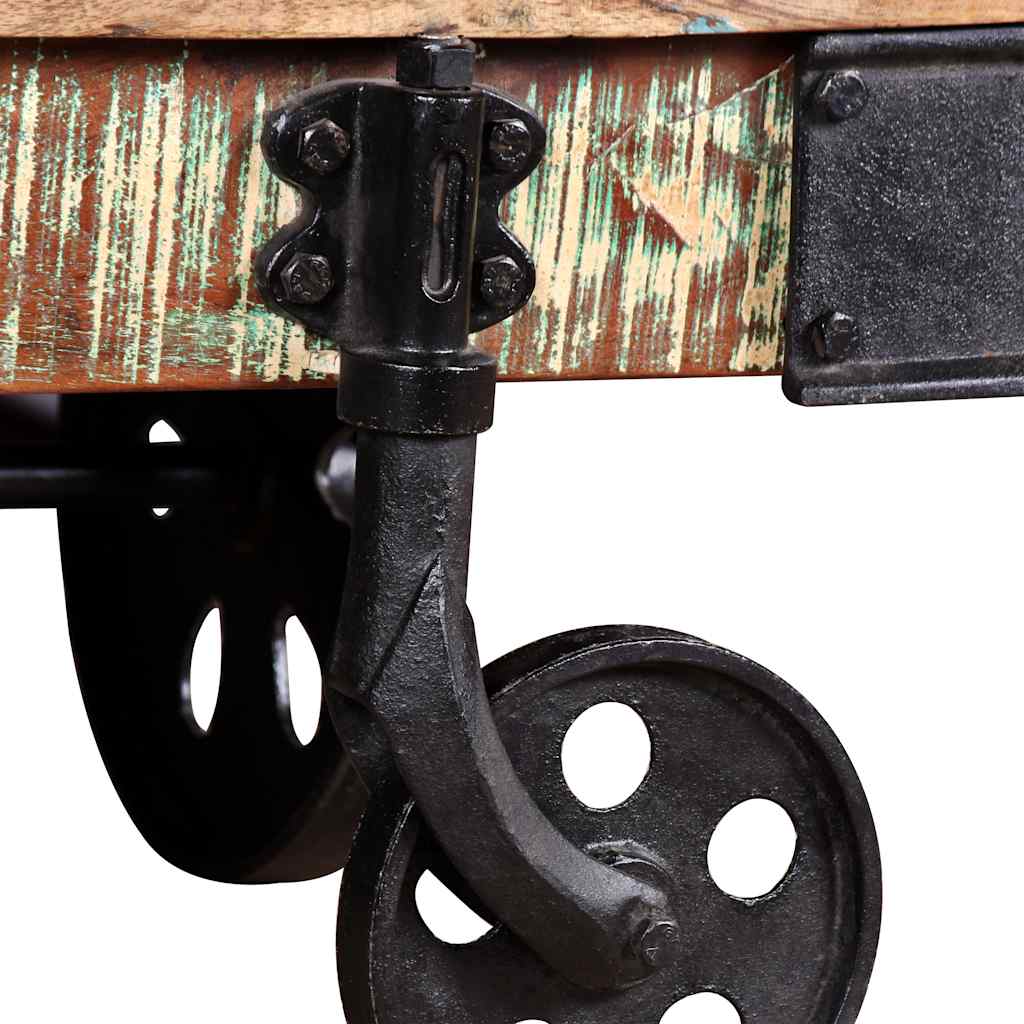 Stolić za kavu od obnovljenog drva 90 x 45 x 35 cm