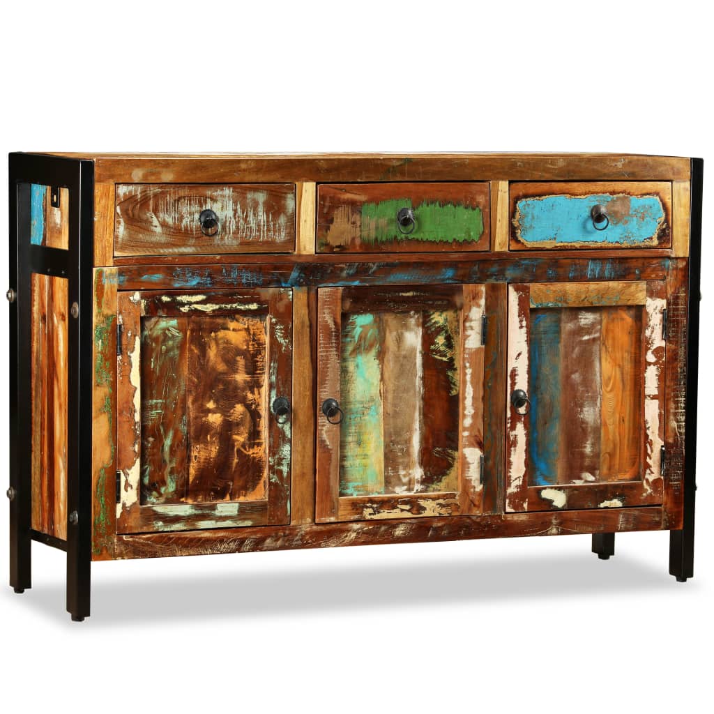Komoda Masivno Obnovljeno Drvo 120x35x76 cm