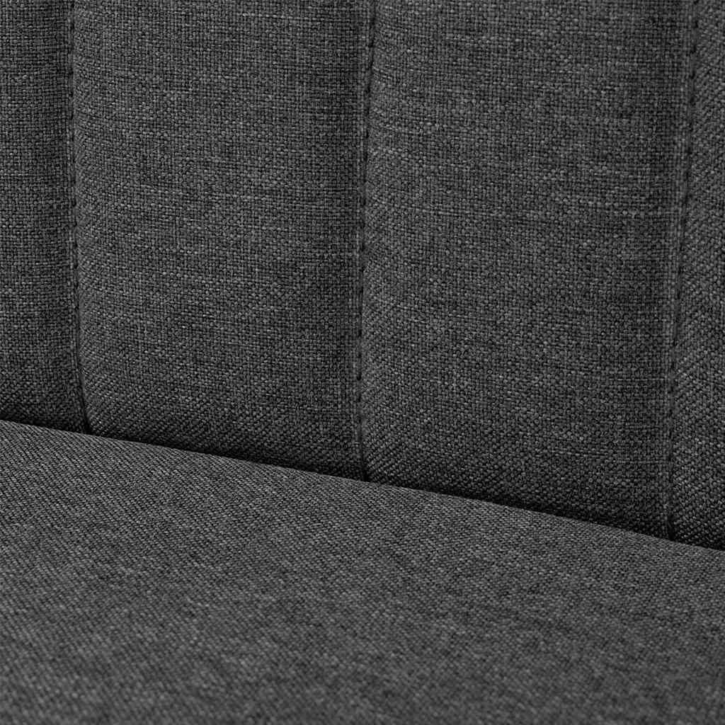 Sofa 117x55,5x77 cm Tkanina Tamno Siva