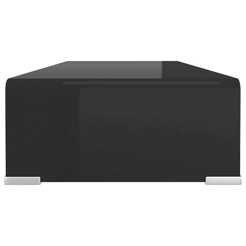 Stalak za TV/Monitor Stakleni Crni 70x30x13 cm
