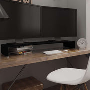Stalak za TV /Monitor Staklo Crna boja 120x30x13 cm