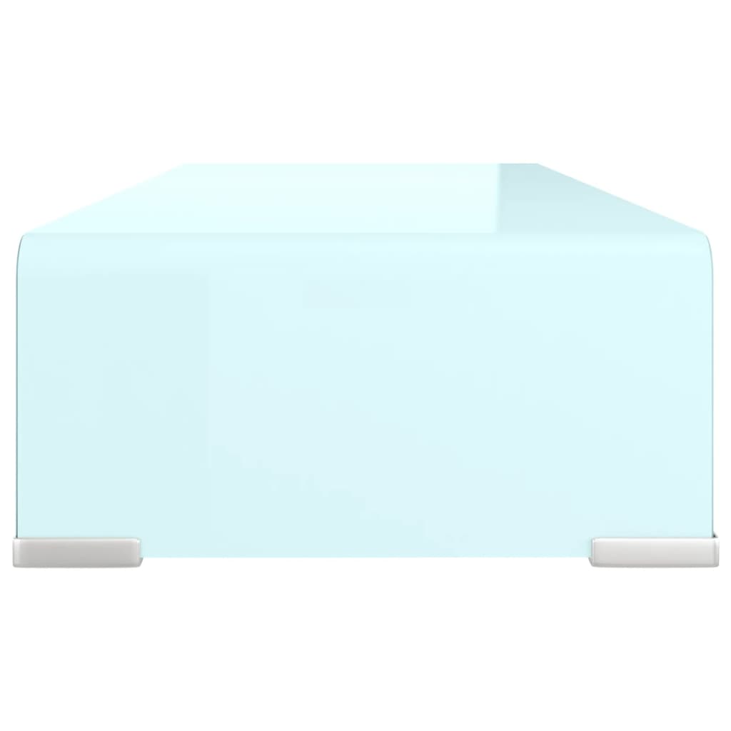 Stalak za TV/monitor stakleni zeleni 60 x 25 x 11 cm