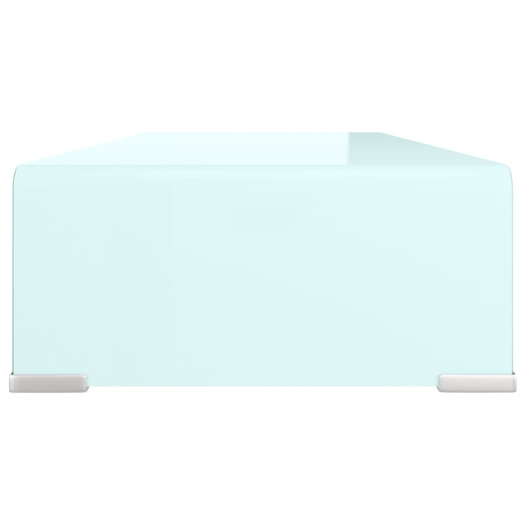 Stalak za TV/monitor stakleni zeleni 70 x 30 x 13 cm