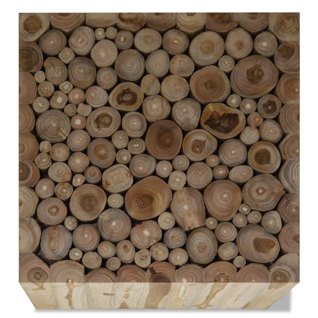 Stolić za kavu od prave tikovine 50 x 50 x 35 cm
