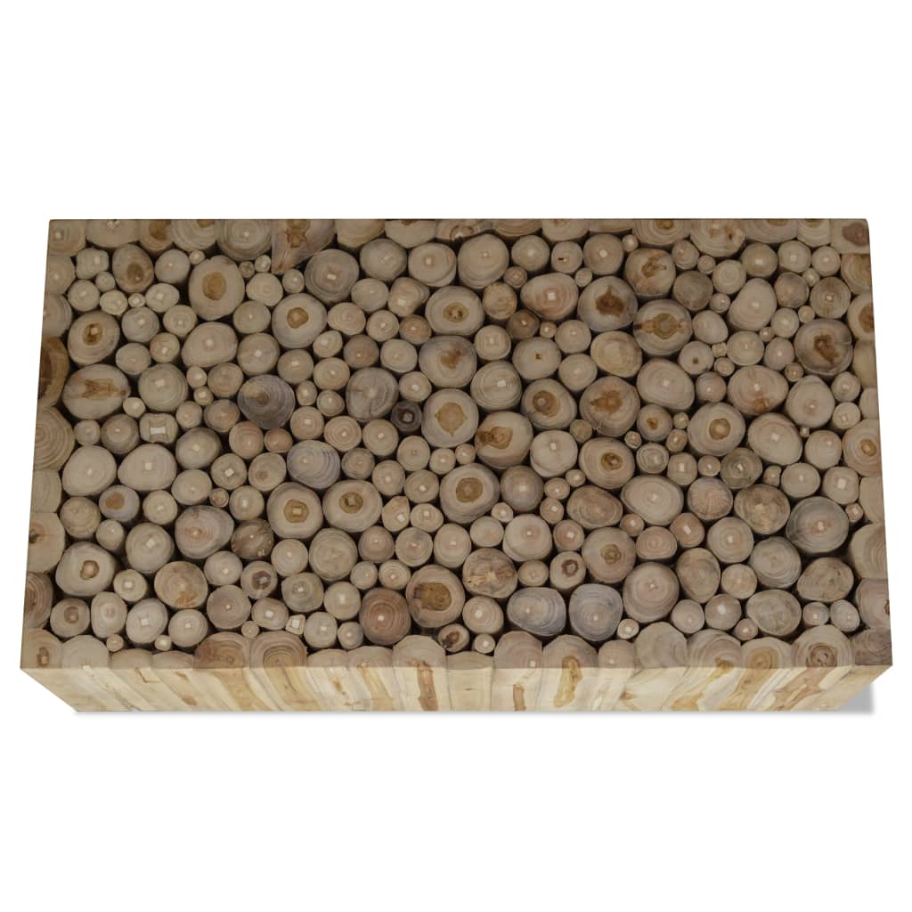 Stolić za kavu od prave tikovine 90 x 50 x 30 cm