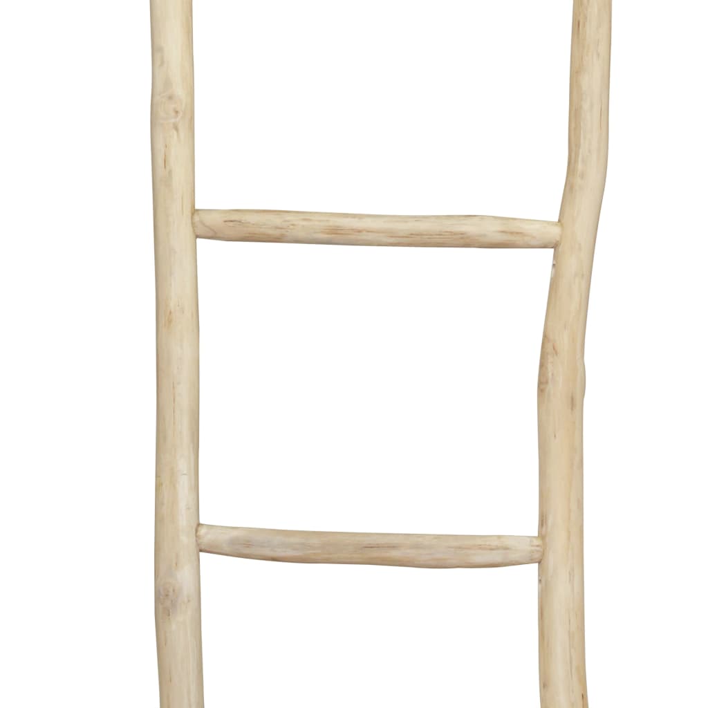 Držač za Ručnike s 5 Prečki Tikovina 45x150 cm Prirodna Boja