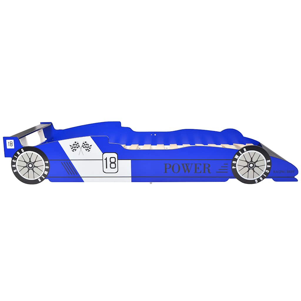 Dječji krevet trkaći auto 90 x 200 cm plavi
