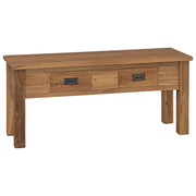 Klupa za hodnik od masivne tikovine 90x30x40 cm