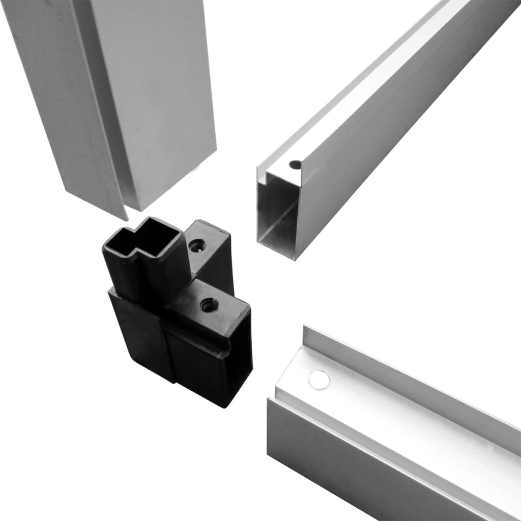 Staklenik od ojačanog aluminija 3,46 m³