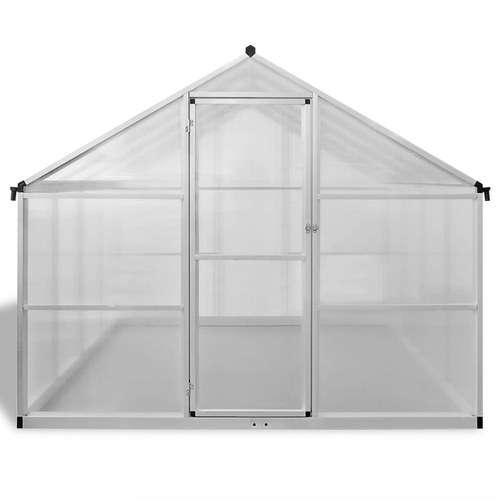 Staklenik od ojačanog aluminija 10,53 m³