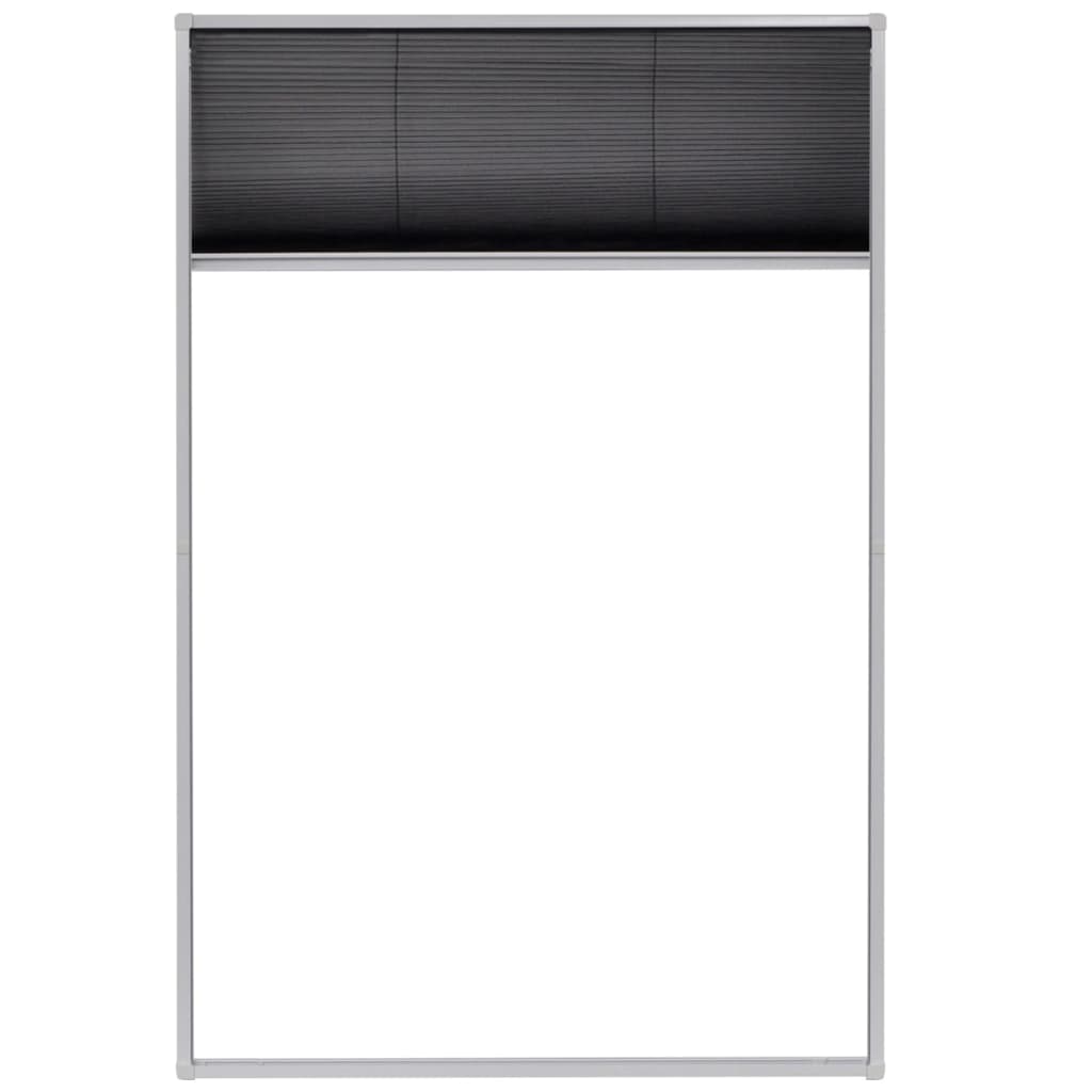 Plisirani Zaslon Protiv Insekata za Prozore Aluminijski 80x120 cm