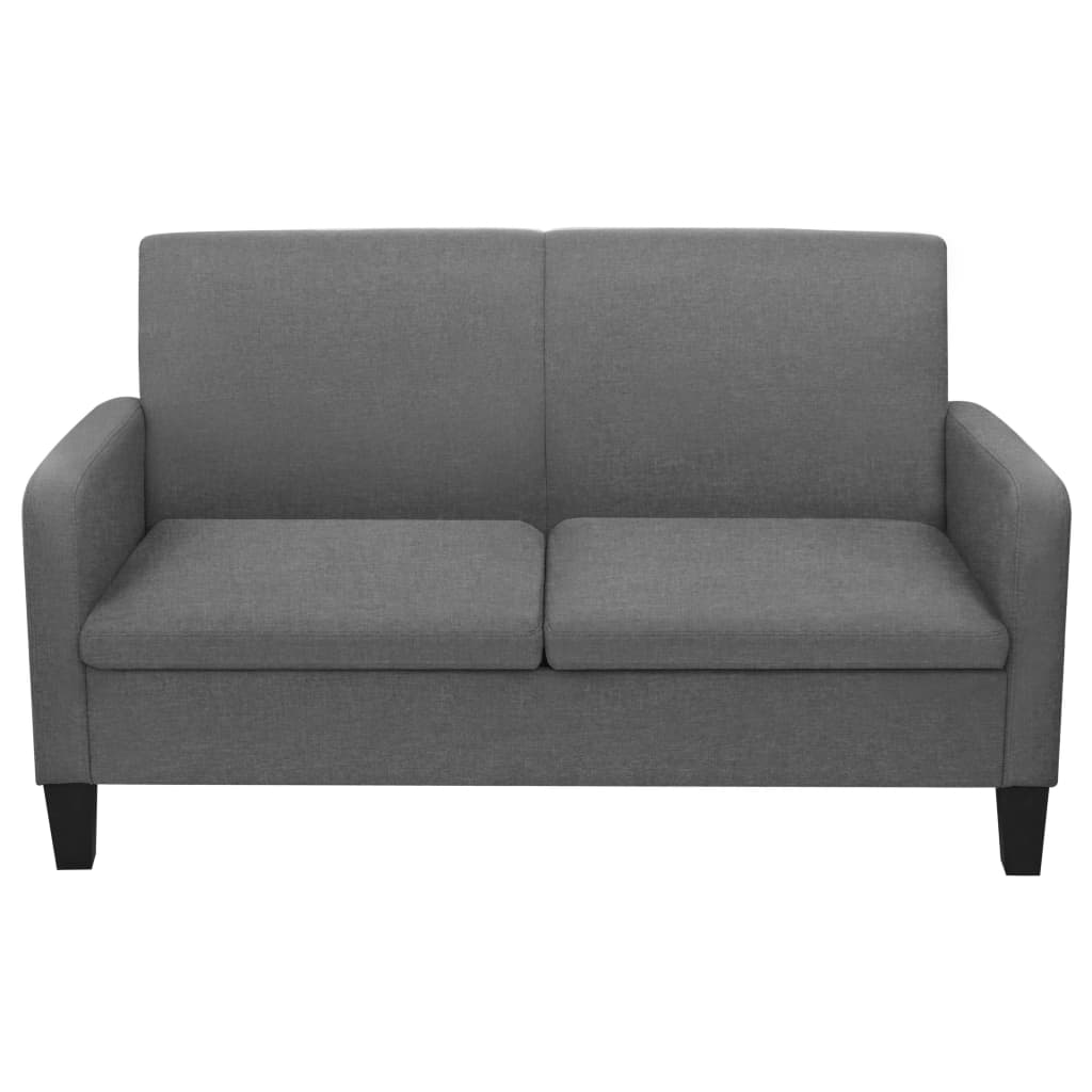 Kauč Dvosjed 135x65x76 cm Tamno Sivi