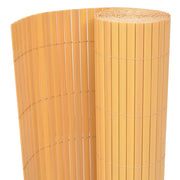 Dvostrana vrtna ograda PVC 90x500 cm žuta