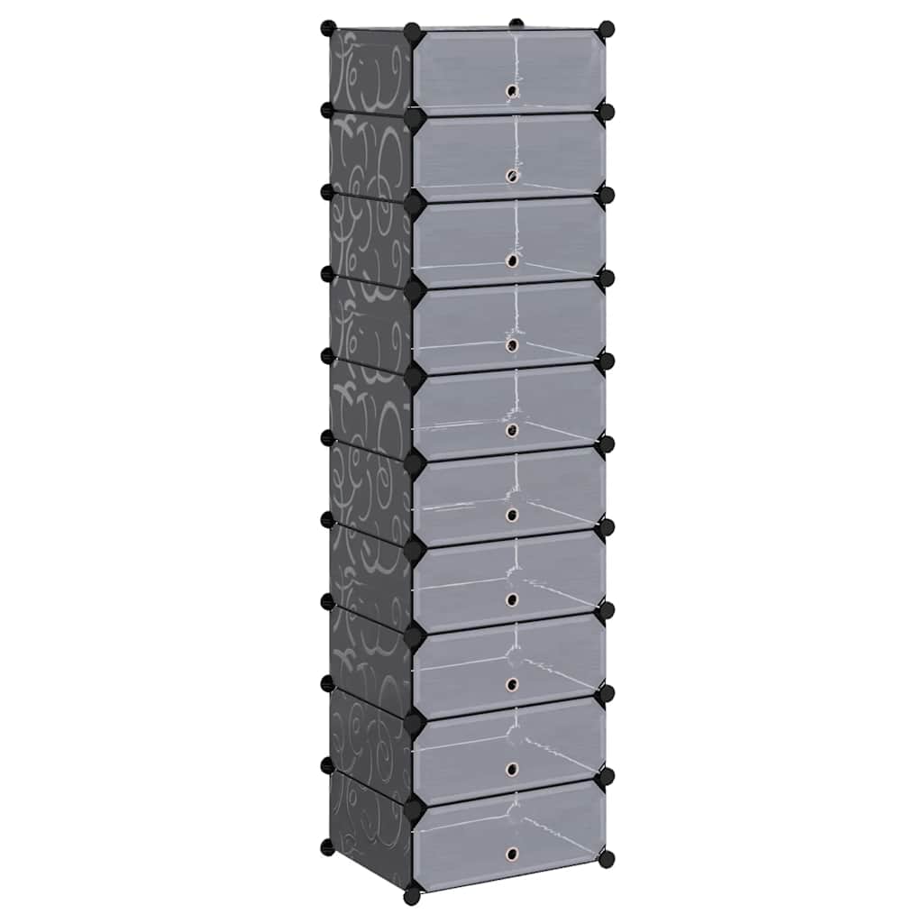 Organizator za Obuću s 10 Odjeljaka Crni