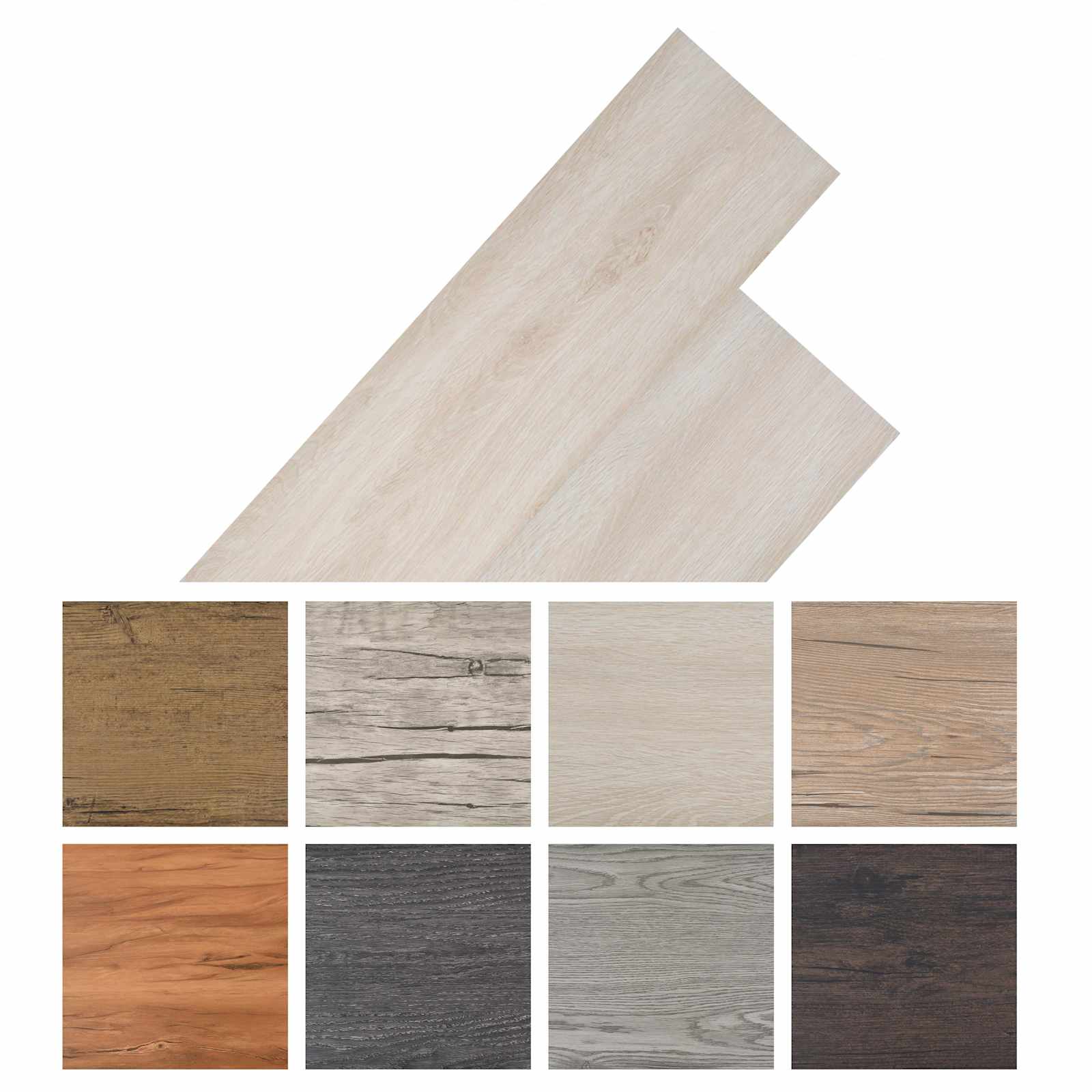 Podne daske 18 pcs Bijeli 5,26 m² PVC