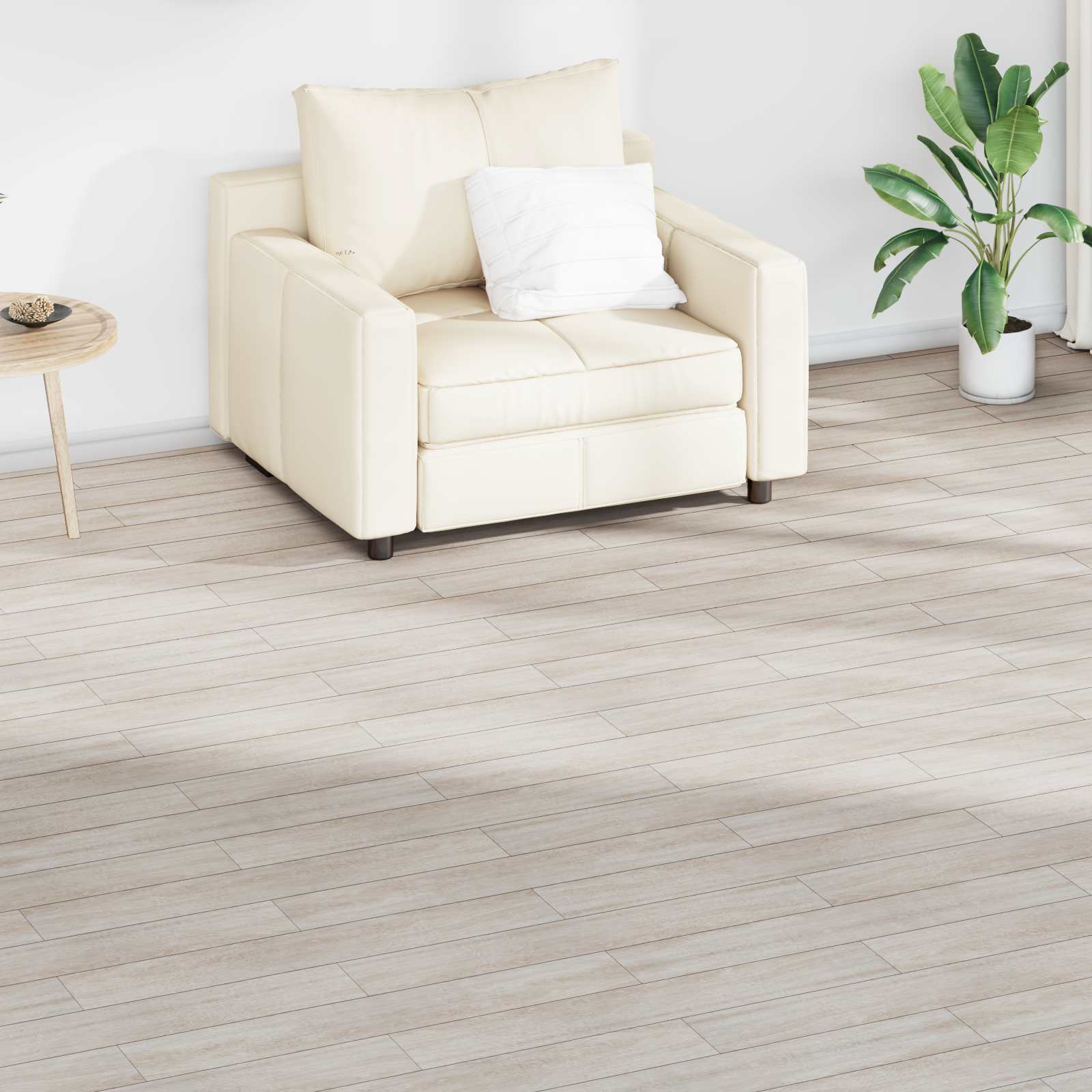 Podne daske 36 pcs Hrast klasično bijeli 5,02 m² PVC