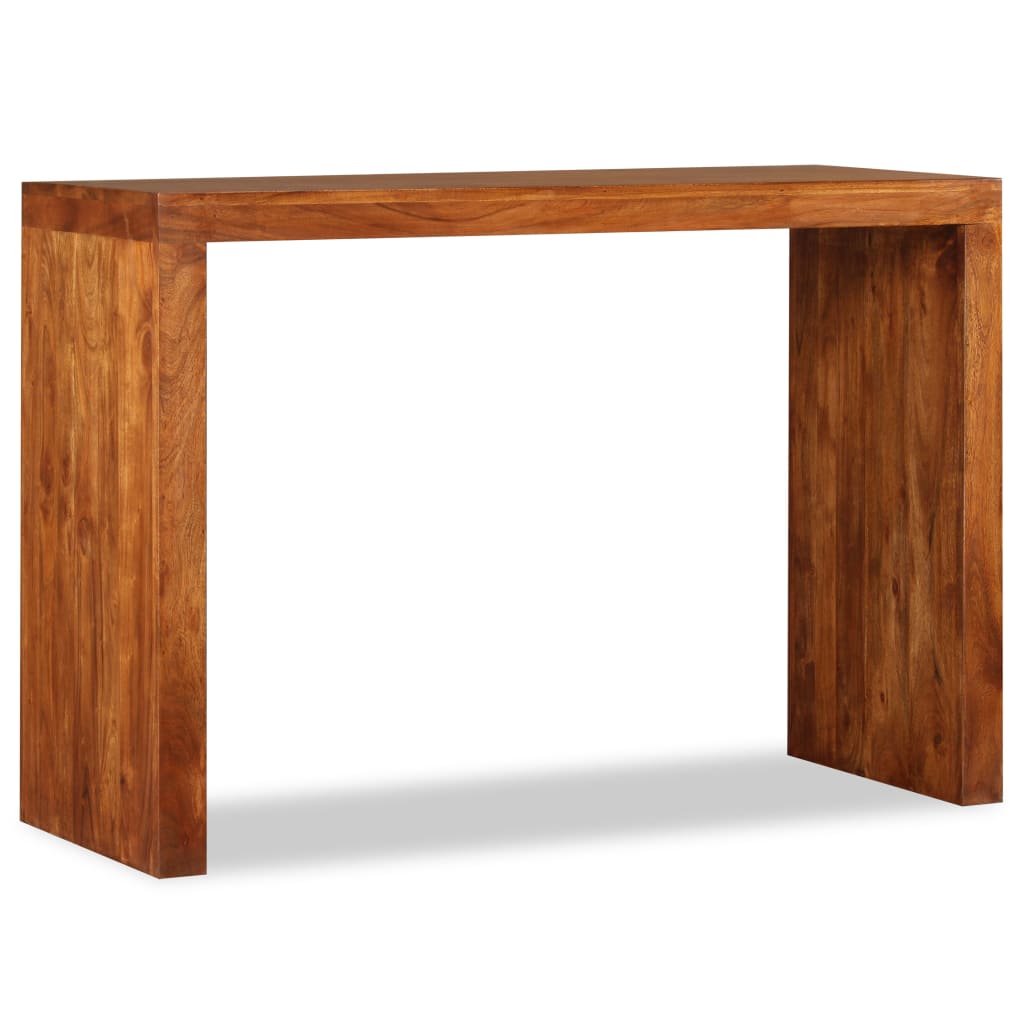 Konzolni stol masivno drvo s premazom boje meda 110x40x76 cm