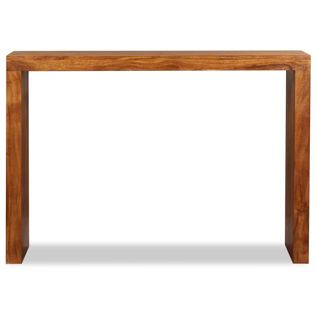 Konzolni stol masivno drvo s premazom boje meda 110x40x76 cm