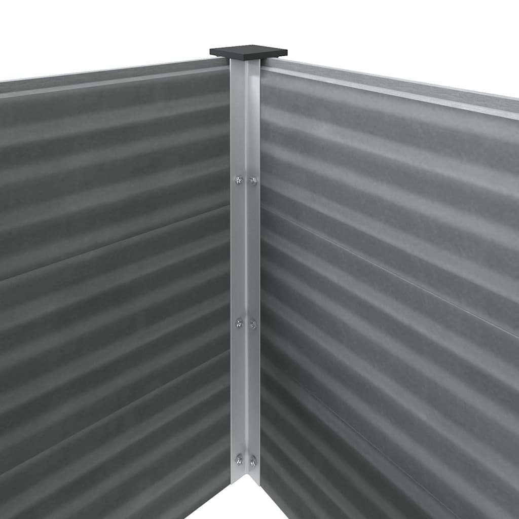 Vrtna Posuda za Sadnju WPC 150x50x54 cm Siva