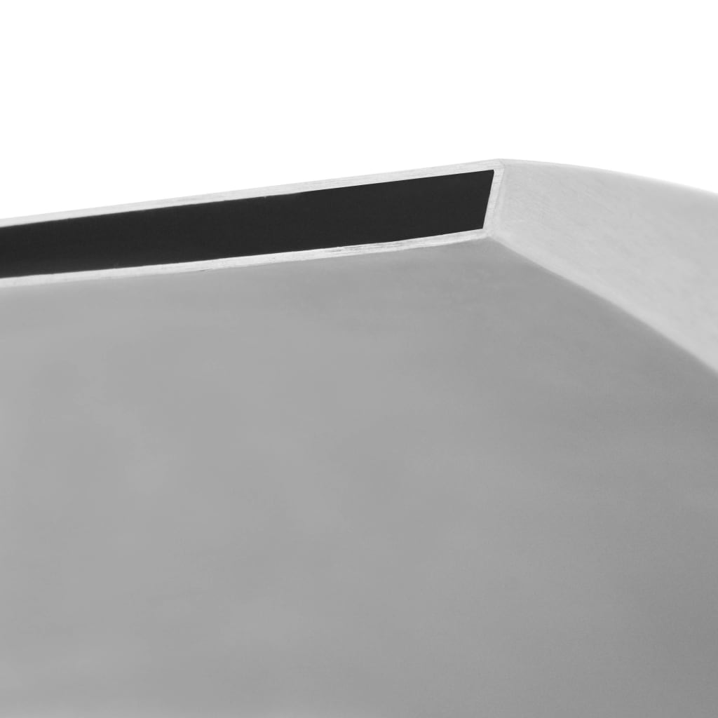 Fontana za bazen od nehrđajućeg čelika 30 x 9 x 26 cm srebrna