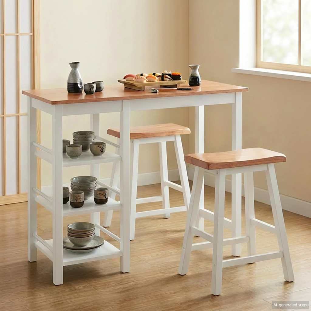 Barski Set 3 kom MDF Bijeli