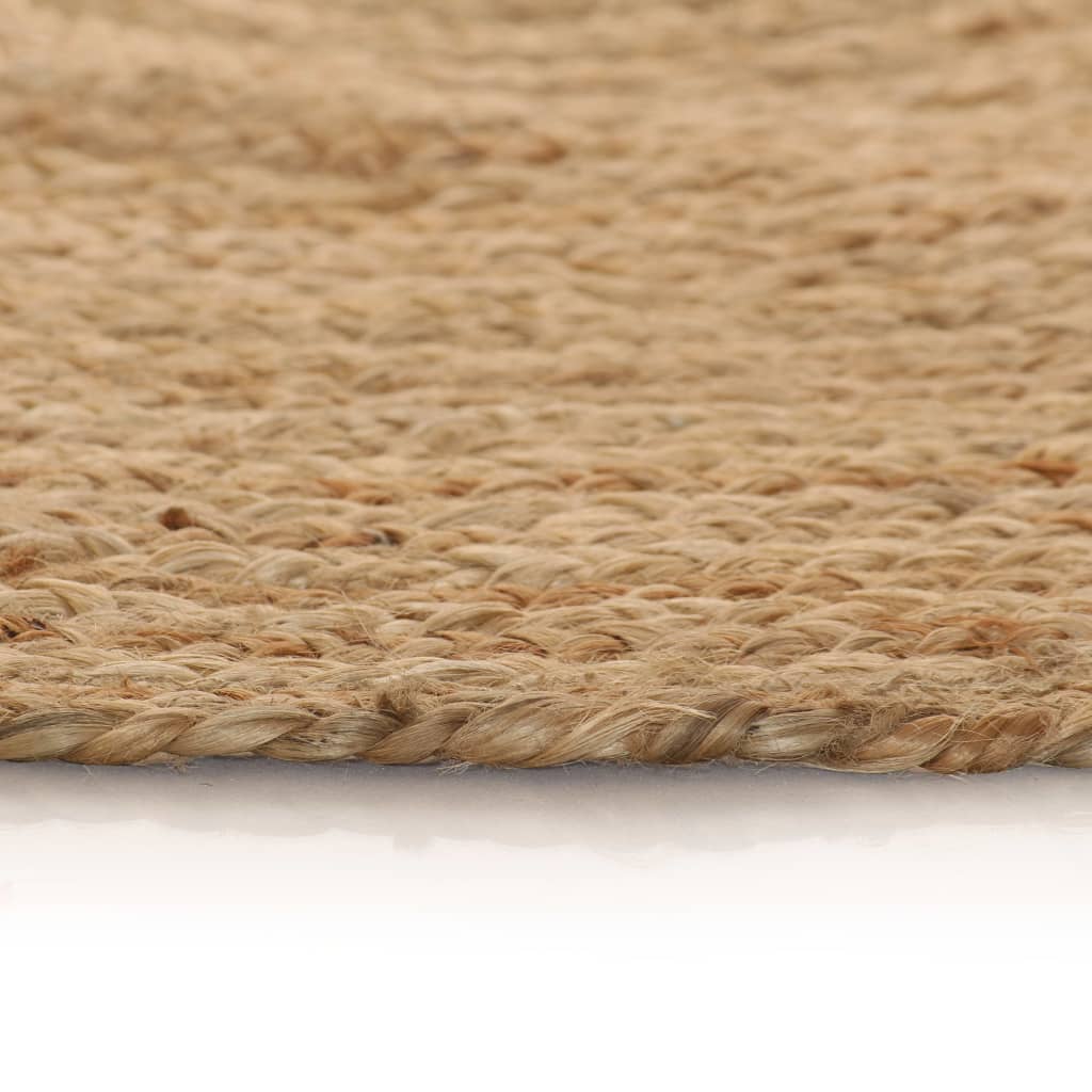 Ukrasni pleteni tepih od jute 120 cm okrugli